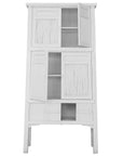 Bamboo Tall Cabinet | White Uniqwa Collections