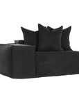 Hendrix Modular Sofa | Low Rider Arm | Replacement Slipcover Black Low Rider One Seater Left Hand Arm Uniqwa Collections