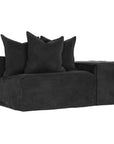Hendrix Modular Sofa | Low Rider Arm | Replacement Slipcover Black Low Rider One Seater Right Hand Arm Uniqwa Collections