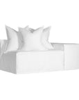 Hendrix Modular Sofa | Low Rider Arm | Replacement Slipcover White Low Rider One Seater Right Hand Arm Uniqwa Collections