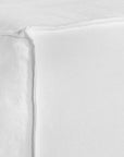 Hendrix Modular Sofa | Low Rider Arm | Chaise Left Module White Classic Stitching Uniqwa Collections