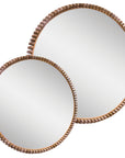 Lindi Round Mirror | Natural Uniqwa Collections