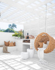 Santorini Side Table | White Uniqwa Collections
