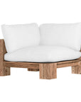 Simbah Sofa Cover Corner | Luxury White Uniqwa x Lauren Eloise