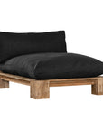 Simbah Sofa Cover Chaise | Luxury Black Uniqwa x Lauren Eloise
