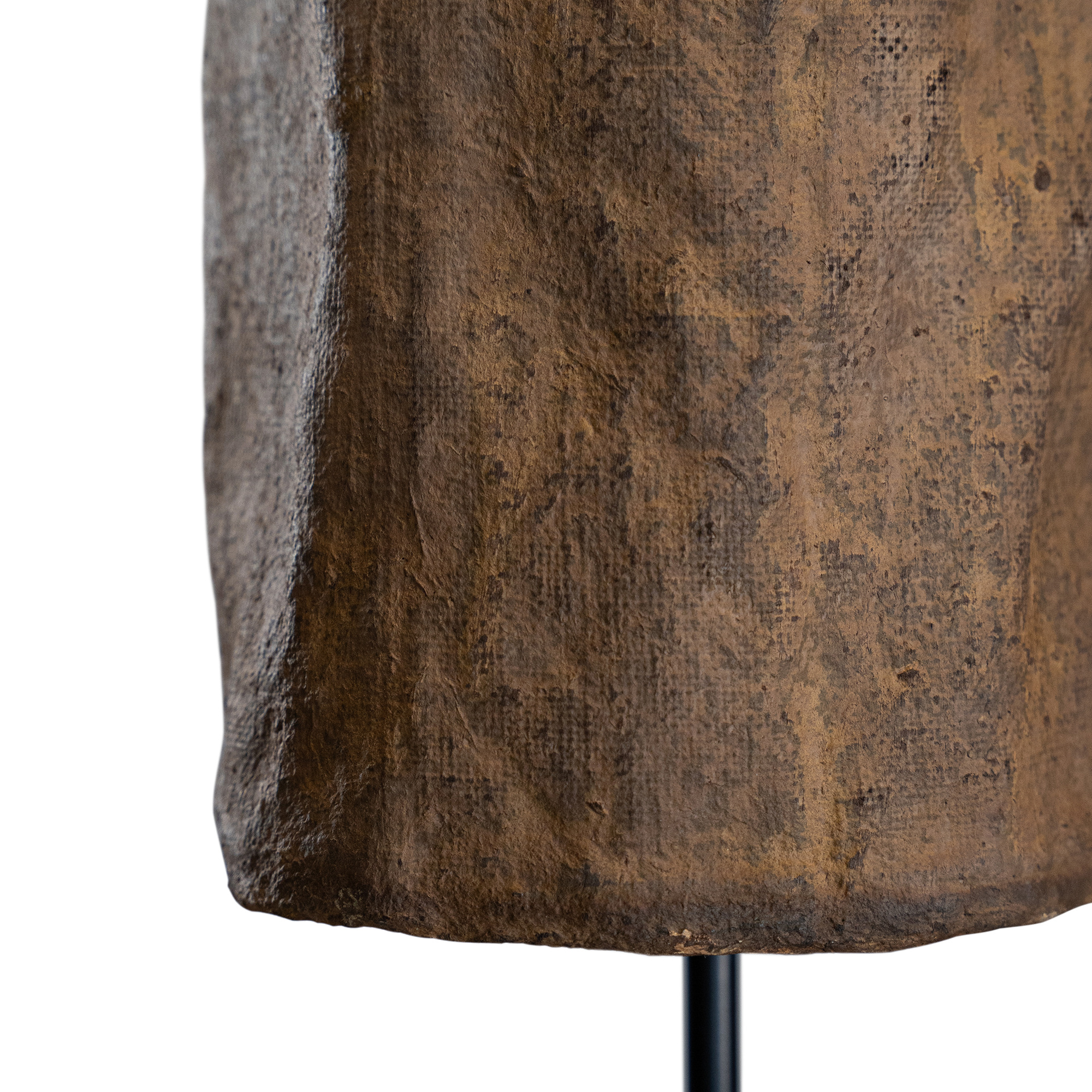 Bhodi Sculptural Composite Table Lamp | Dark Roast