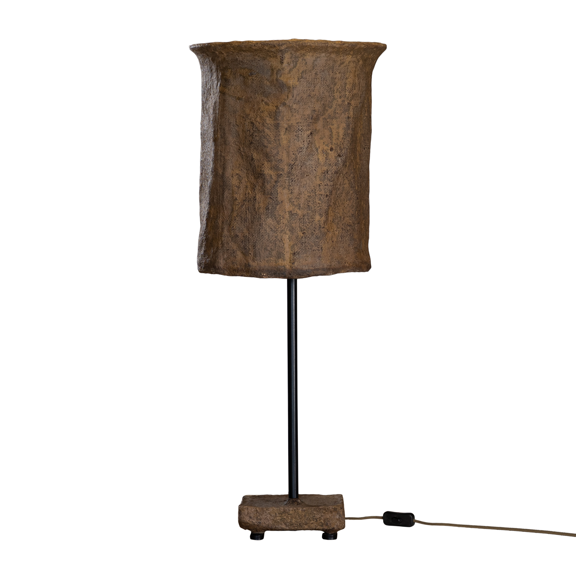 Bhodi Sculptural Composite Table Lamp | Dark Roast