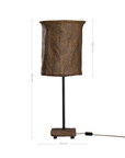 Bhodi Sculptural Composite Table Lamp | Dark Roast