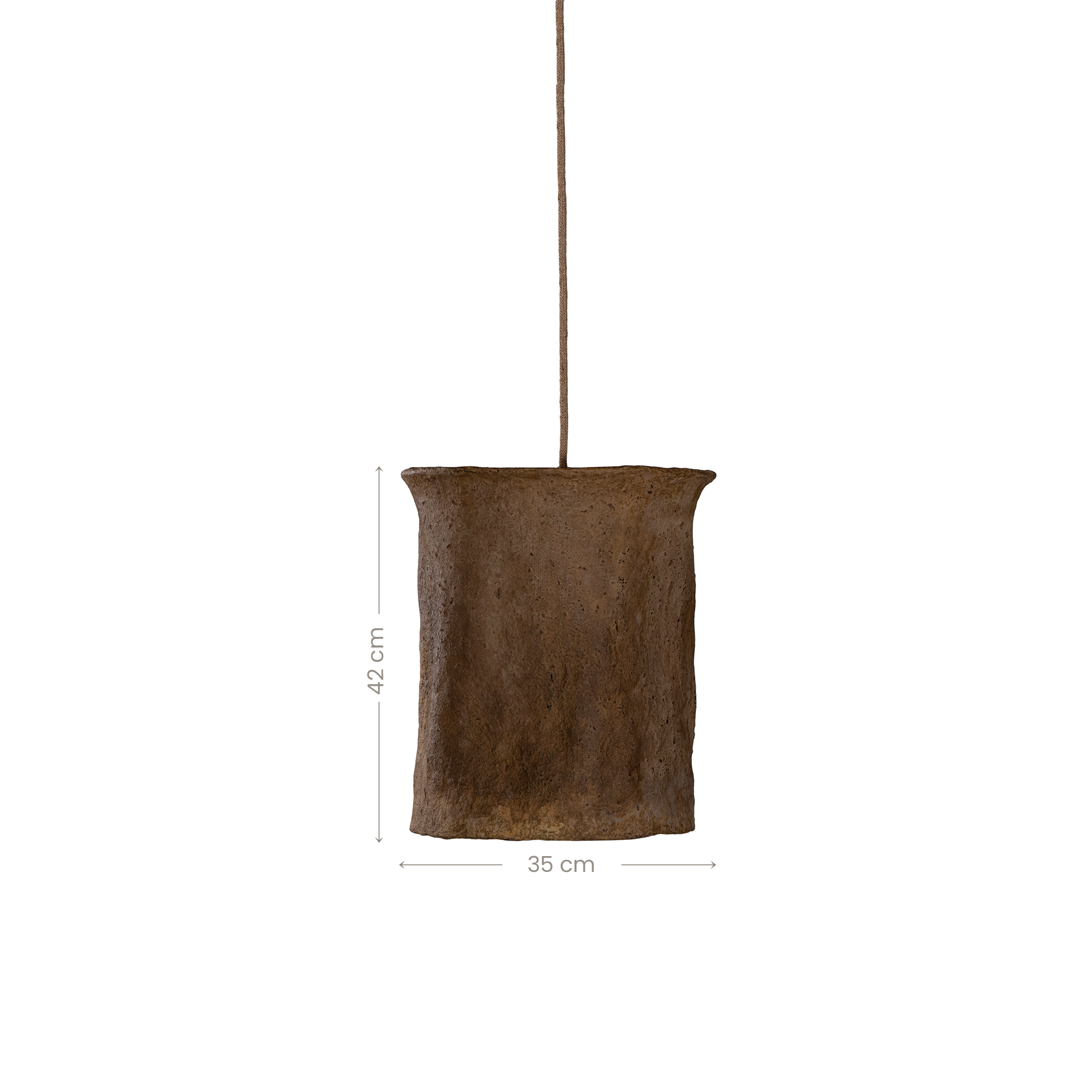 Bhodi Sculptural Composite Pendant | Dark Roast