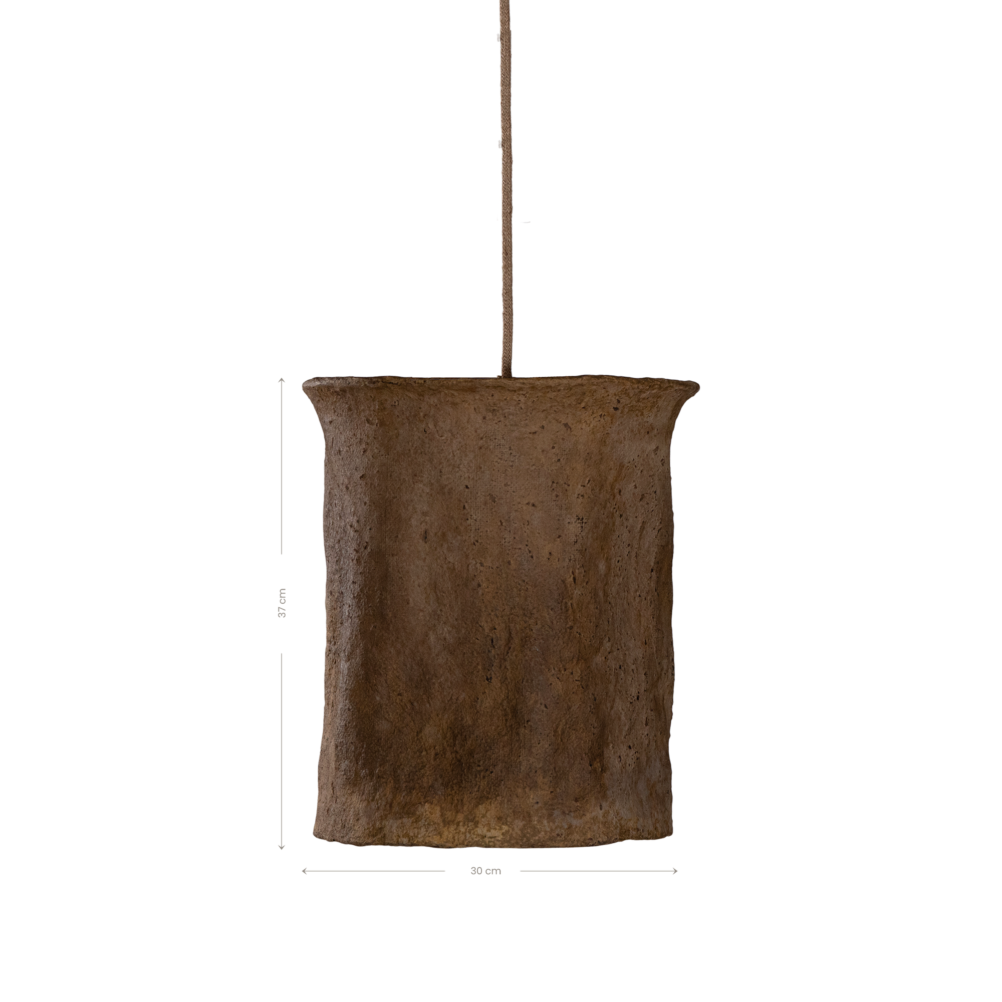 Bhodi Sculptural Composite Pendant | Small | Dark Roast
