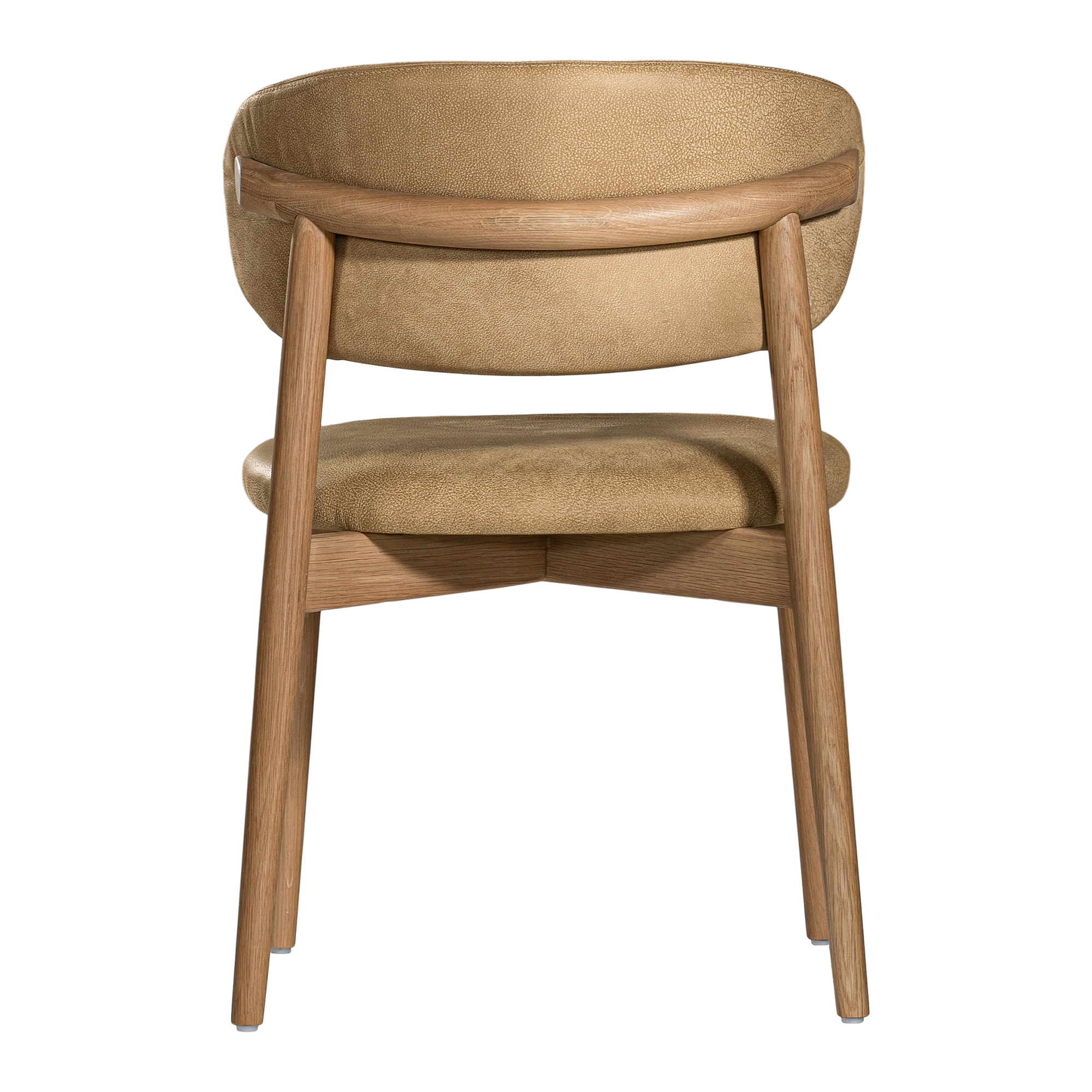 Capri Dining Chair | Aniline Leather | Cashew