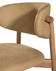 Capri Dining Chair | Aniline Leather | Cashew