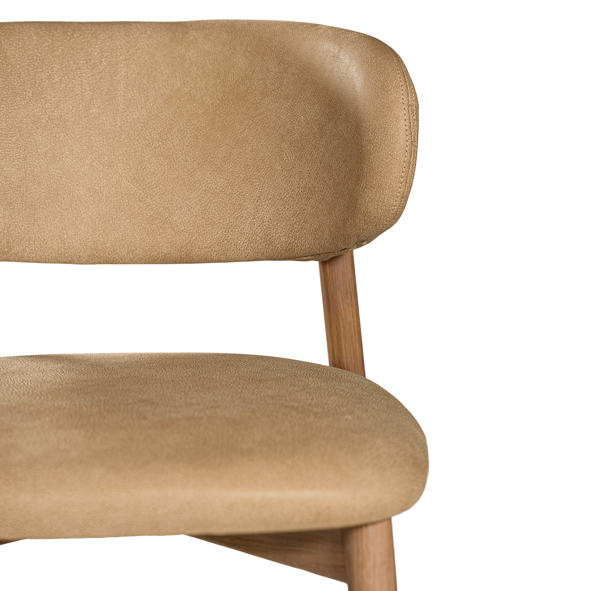 Capri Dining Chair | Aniline Leather | Cashew