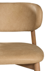 Capri Dining Chair | Aniline Leather | Cashew