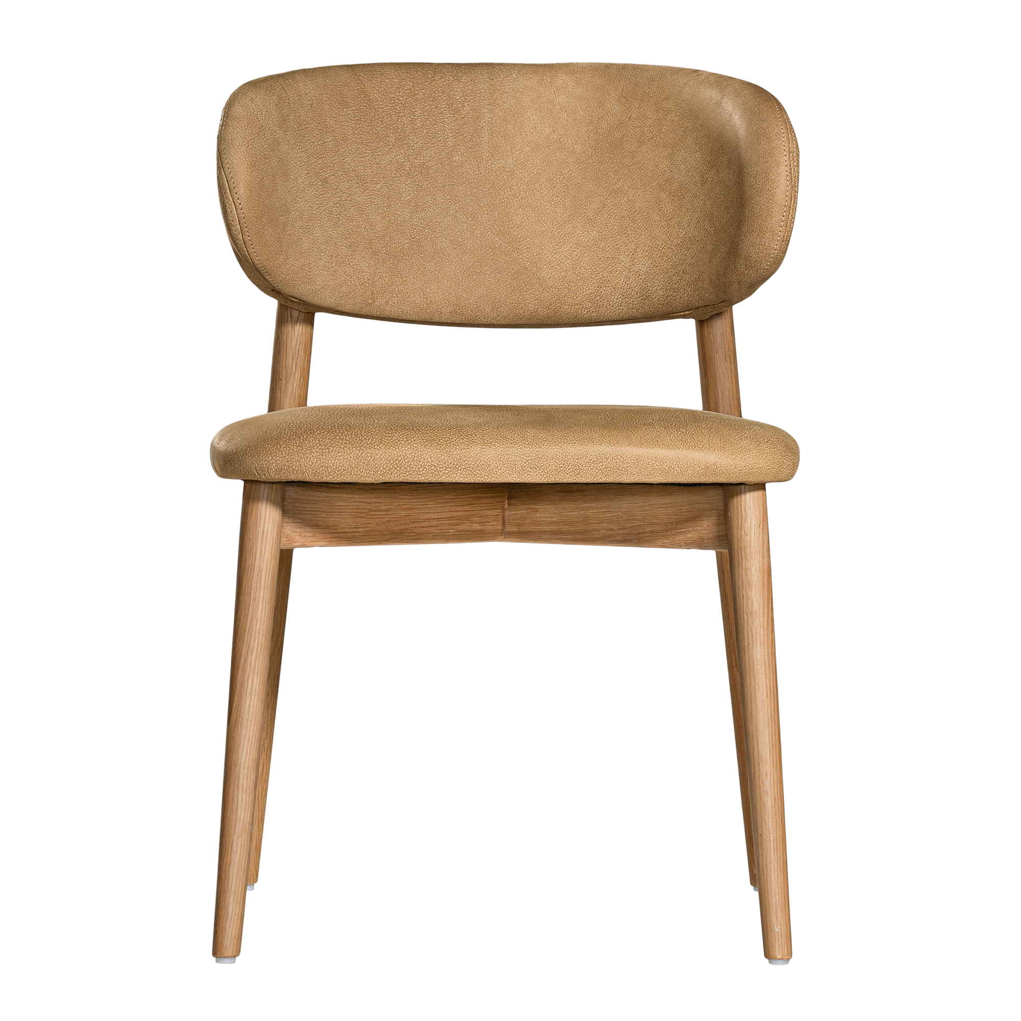 Capri Dining Chair | Aniline Leather | Cashew