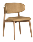 Capri Dining Chair | Aniline Leather | Cashew