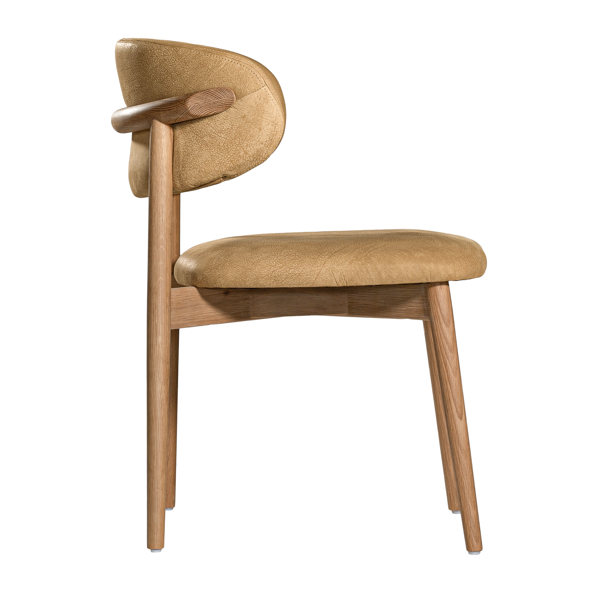 Capri Dining Chair | Aniline Leather | Cashew