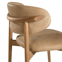 Capri Dining Chair | Buffalo Leather | Savannah Nut