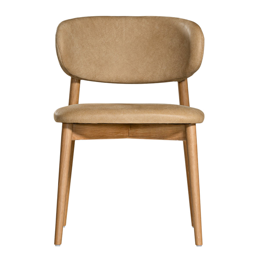 Capri Dining Chair | Buffalo Leather | Savannah Nut