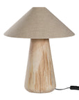 Kikili Table Lamp | Linen Lamp Shade Oatmeal Pyramid Uniqwa Collections
