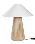 Kikili Table Lamp | Linen Lamp Shade White Pyramid Uniqwa Collections