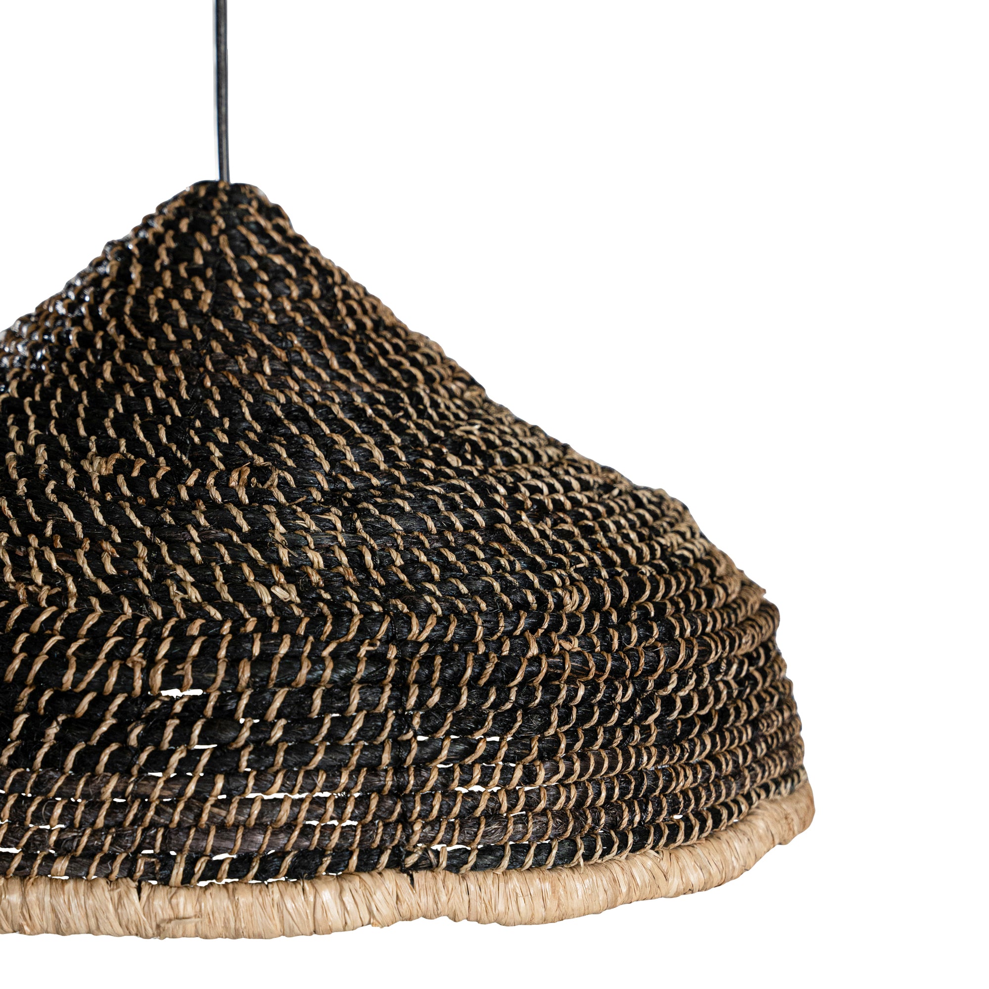 Creole Black Banana Fibre Pendant Uniqwa Collections