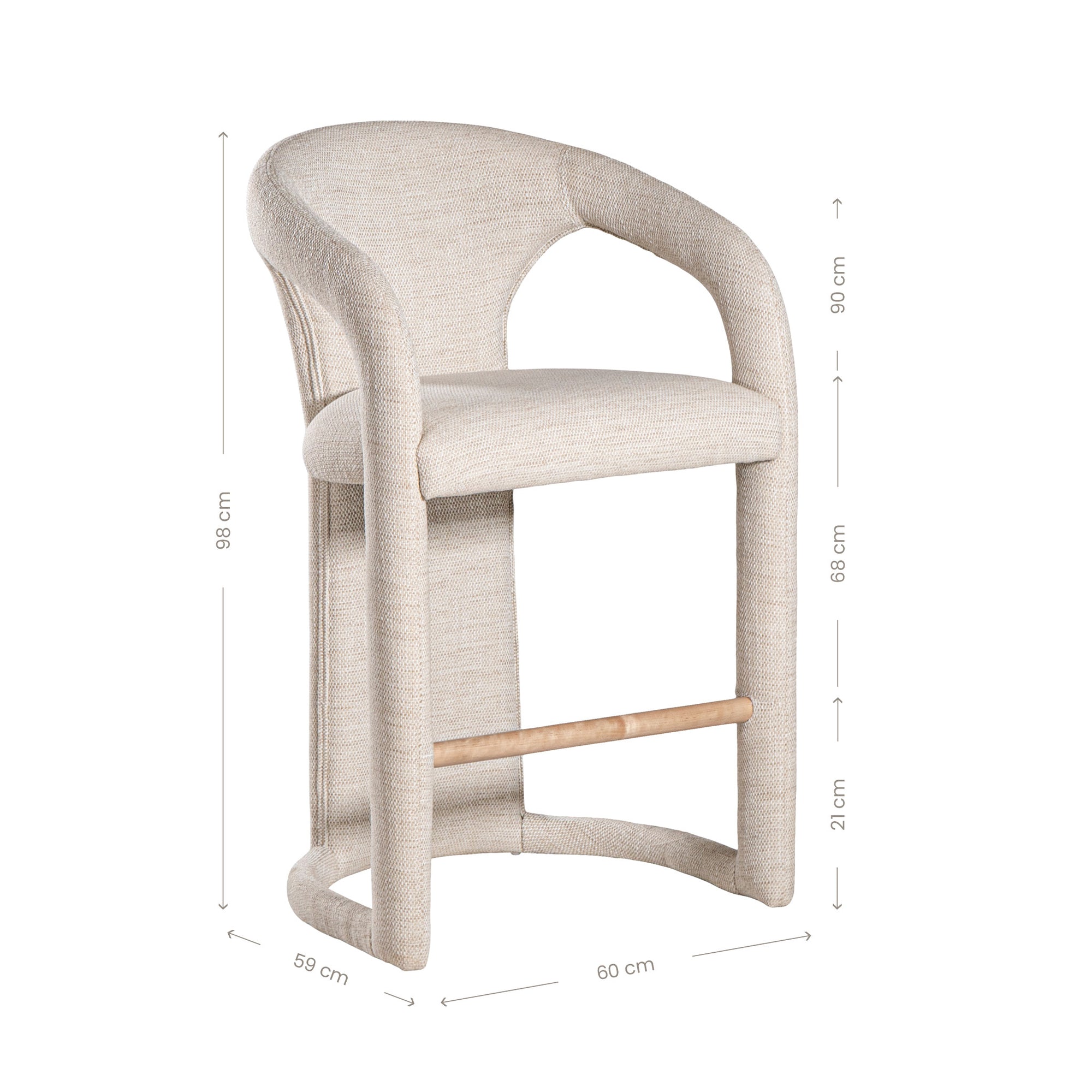 Fikile Barchair | Natural Uniqwa Collections