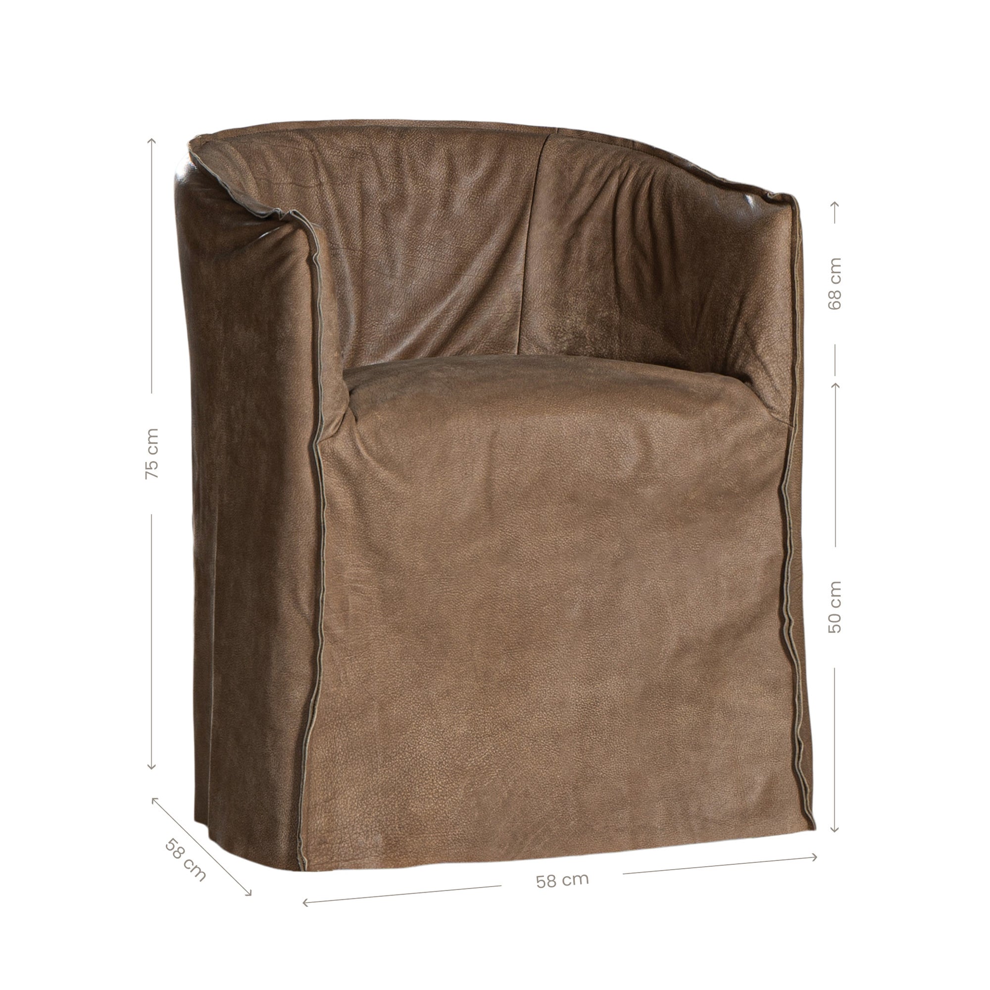 Hamilton Dining Chair | Mushroom Brown Uniqwa Collections