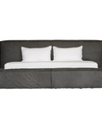 Harlow Bed | Buffalo Leather | Slate Uniqwa Collections