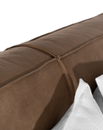 Harlow Bed | Buffalo Leather | Mushroom Brown | Queen