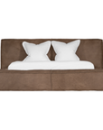 Harlow Bed | Buffalo Leather | Mushroom Brown | Queen
