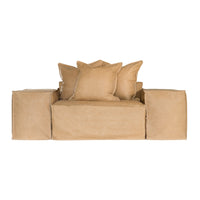 Hendrix Low Rider Sofa  | Tan Leather