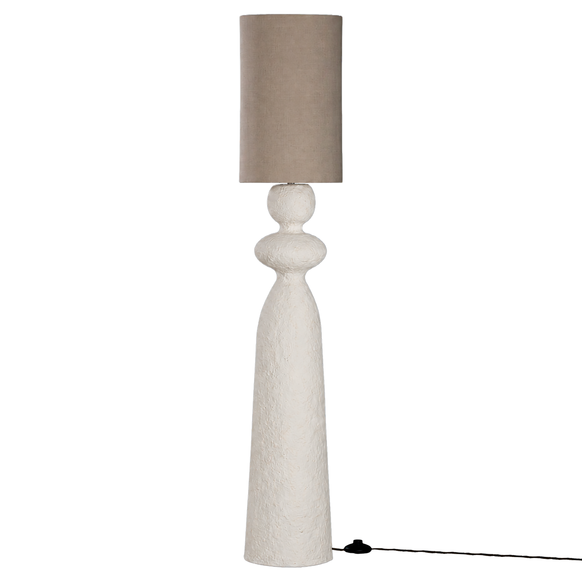Jaala Sculptural Composite Floor Light | Light Roast