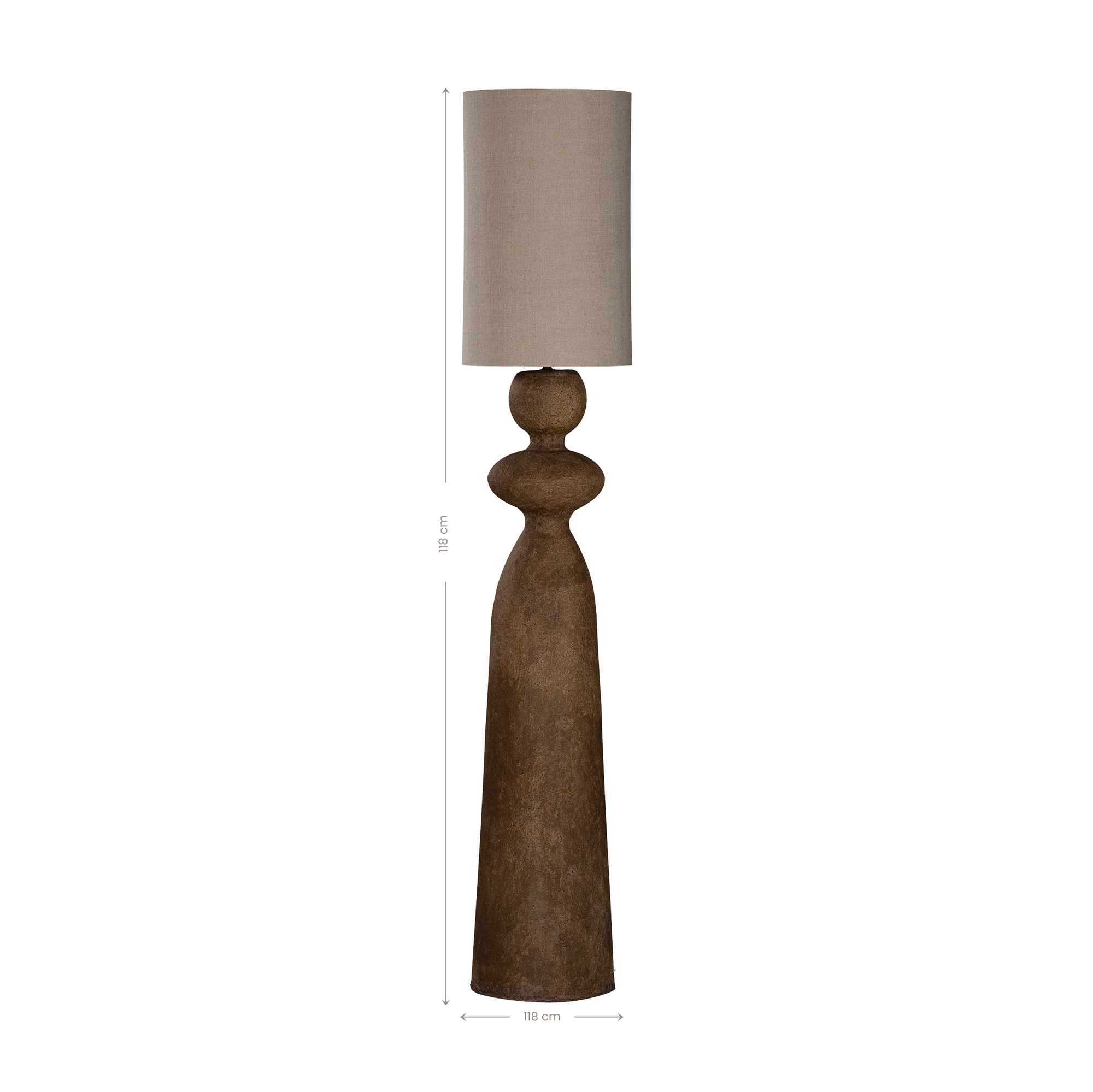 Jaala Sculptural Composite Floor Light | Dark Roast