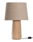 Kikili Table Lamp | Linen Lamp Shade Oatmeal Tapered Uniqwa Collections