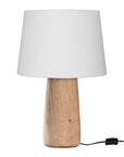 Kikili Table Lamp | Linen Lamp Shade White Tapered Uniqwa Collections