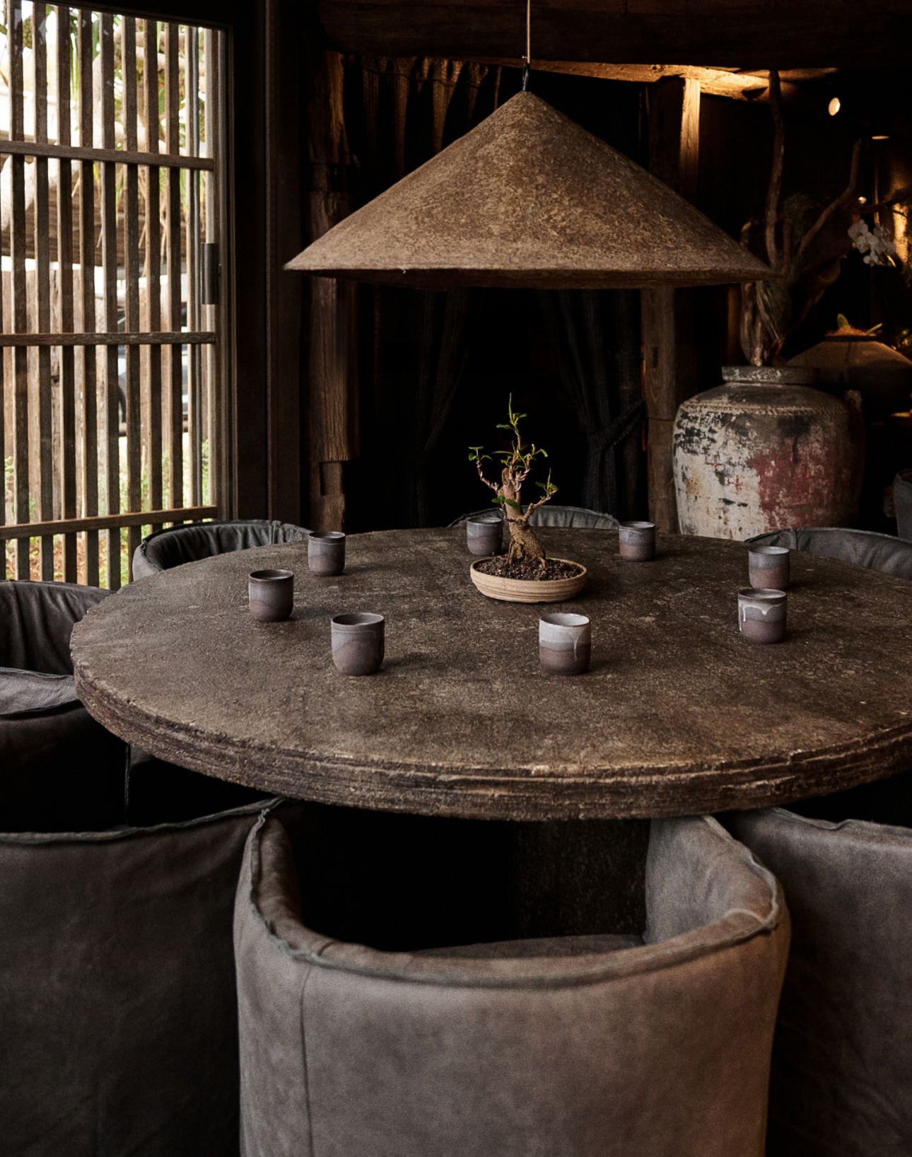 Hamilton Dining Chair | Buffalo Leather | African Slate Uniqwa Collections