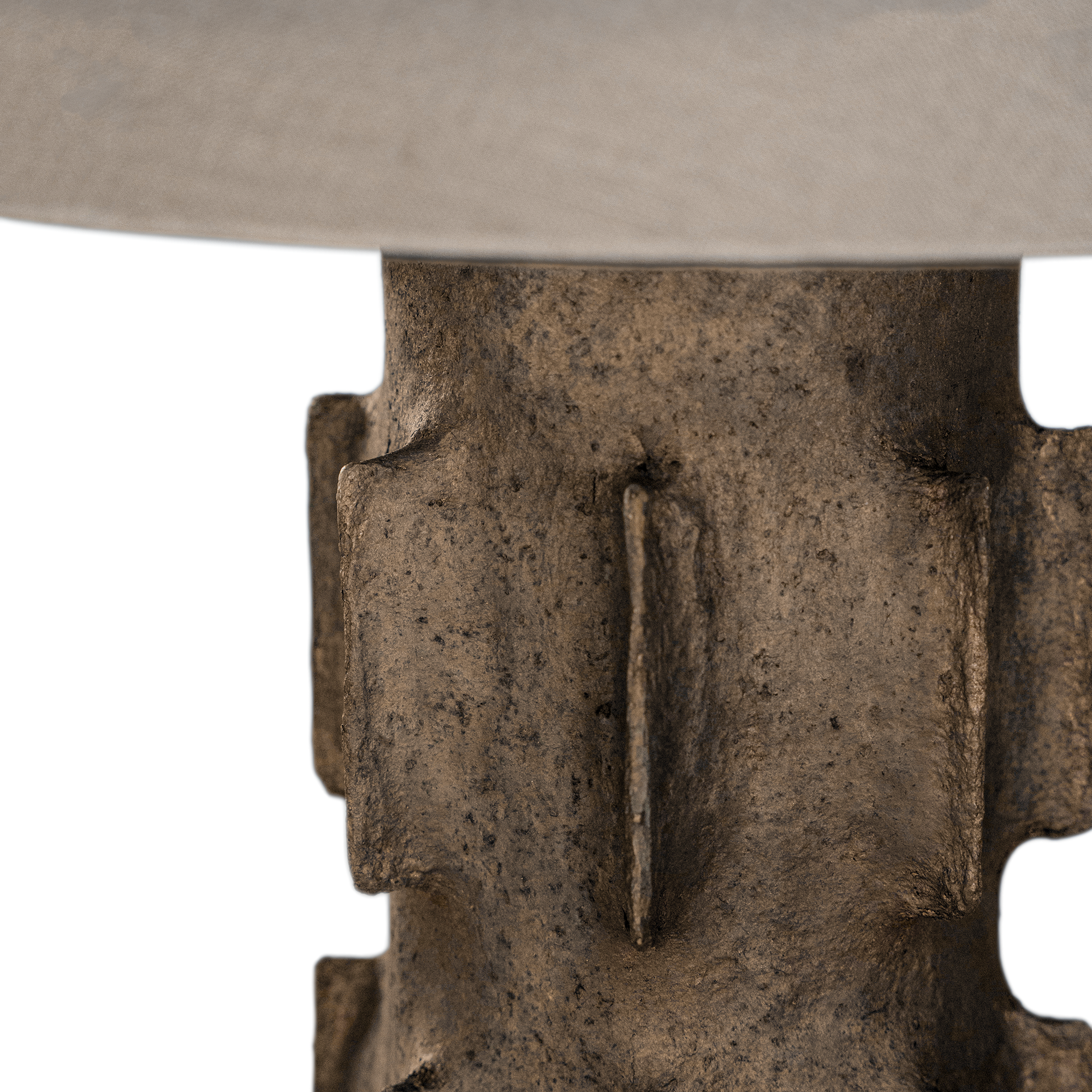 Liwa Sculptural Composite Table Lamp | Dark Roast