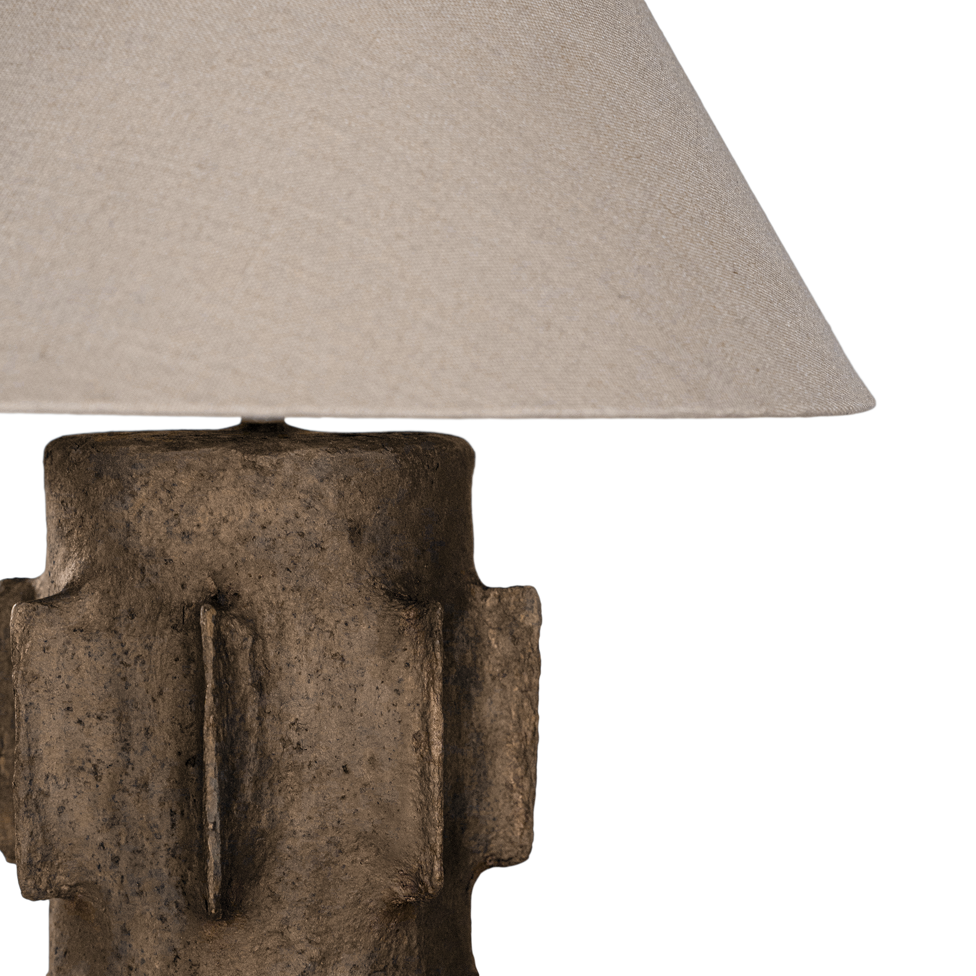 Liwa Sculptural Composite Table Lamp | Dark Roast