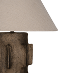 Liwa Sculptural Composite Table Lamp | Dark Roast