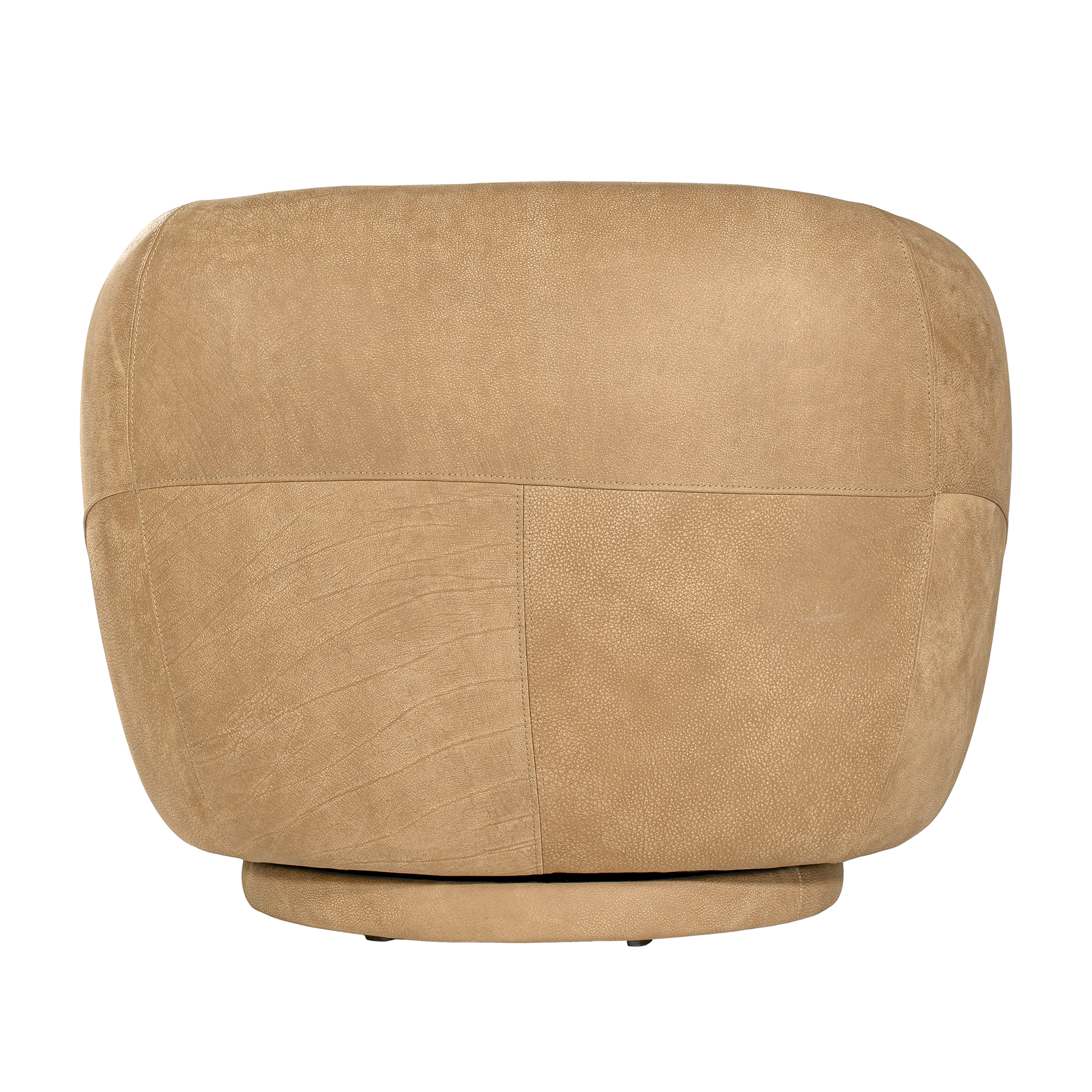 Lucca Swivel | Aniline Leather | Cashew