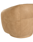 Lucca Swivel | Aniline Leather | Cashew