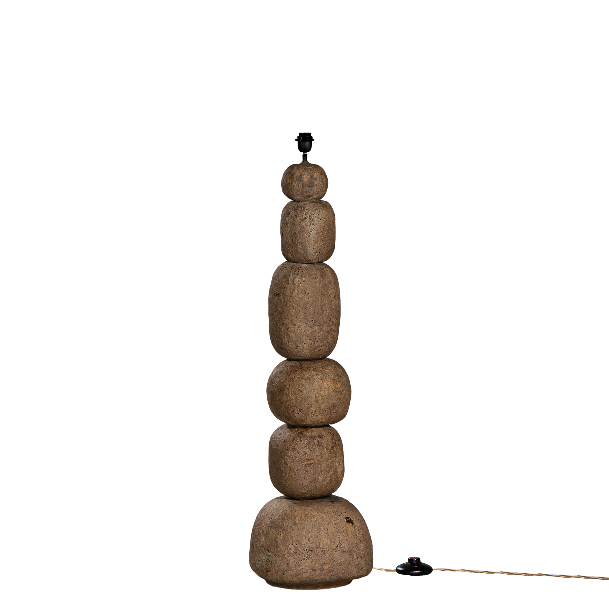 Lulah Floor Lamp | Sculptural Composite | Dark Roast