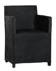 Mahola Leather Dining Chair | Black Uniqwa Collections