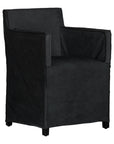 Mahola Leather Dining Chair | Black Uniqwa Collections