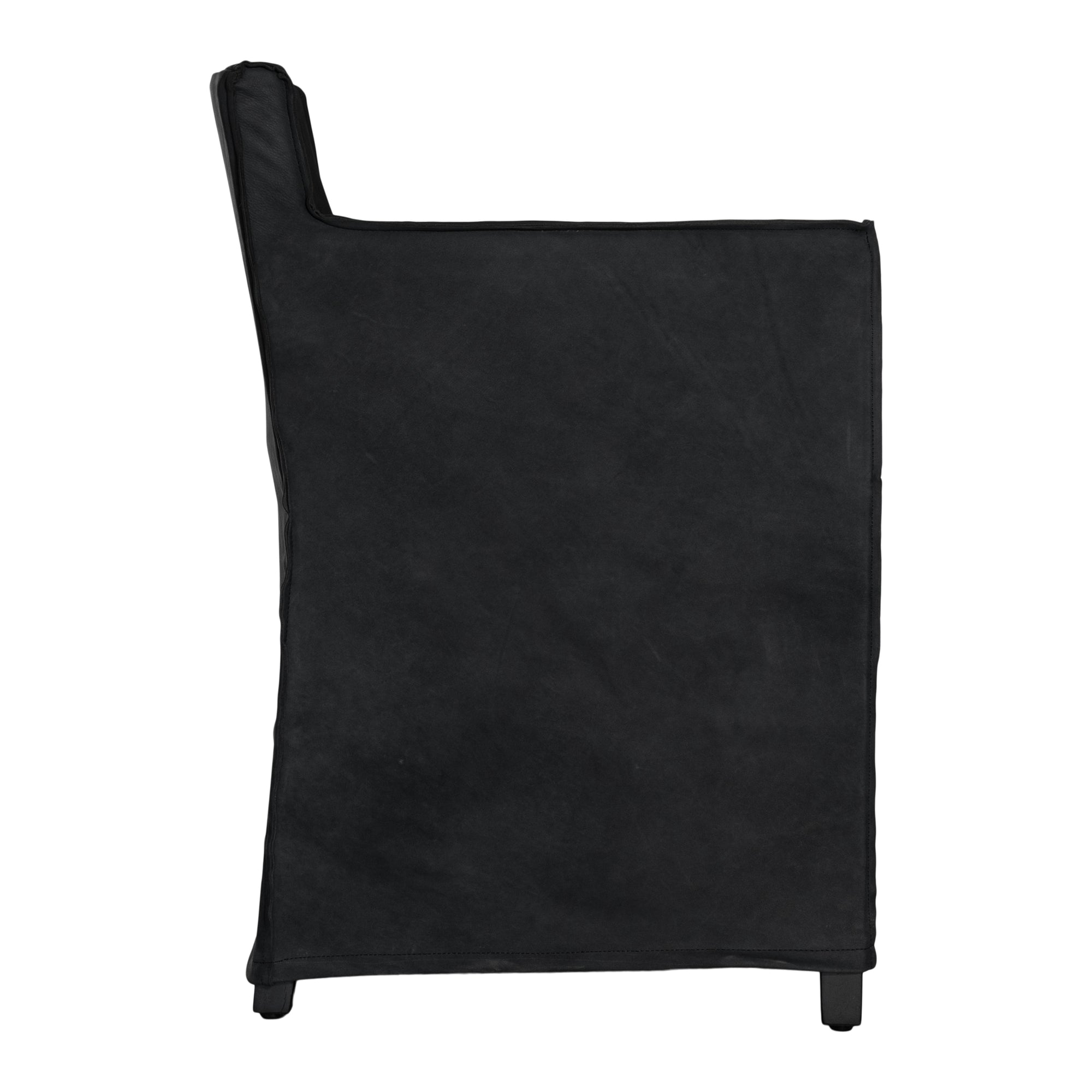 Mahola Leather Dining Chair | Black Uniqwa Collections