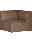 Manson Modular Sofa | Buffalo Leather | Mushroom Brown