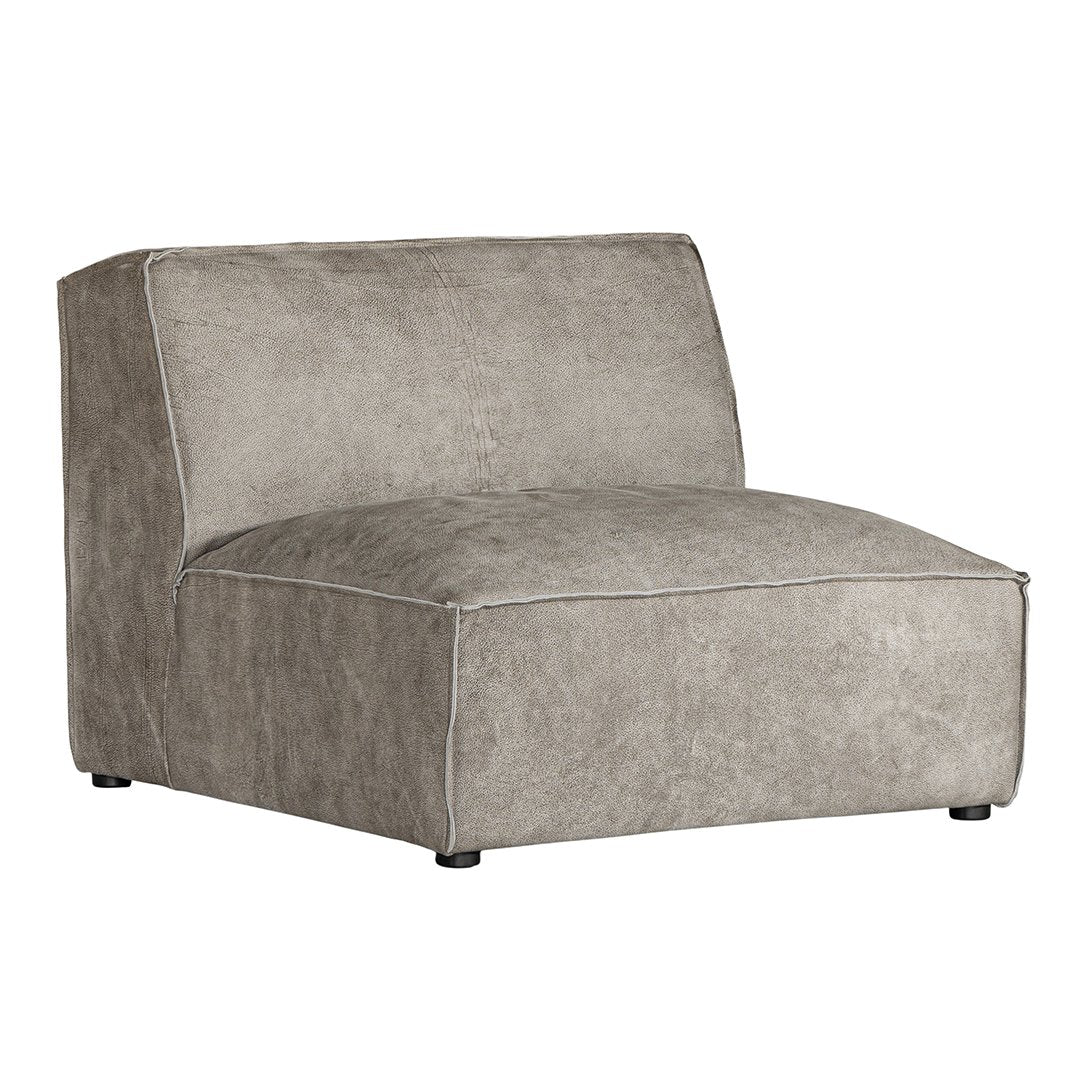 Manson Modular Sofa | Buffalo Leather | Earthy Grey Uniqwa Collections