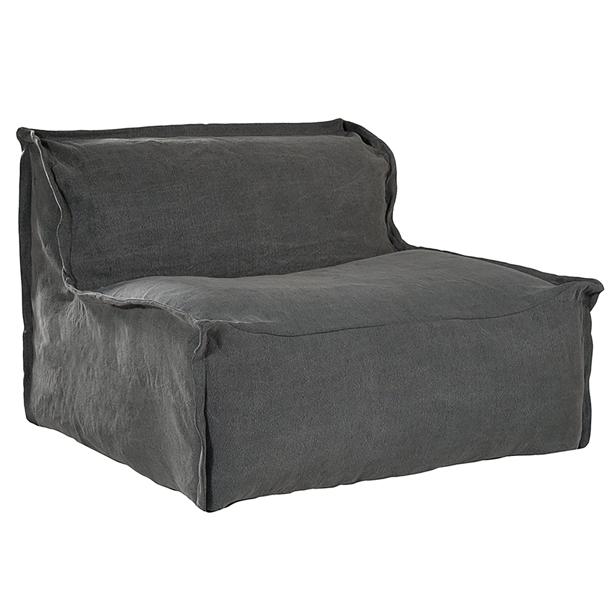 Masekela Sofa | Single Seater Charcoal Uniqwa Collections