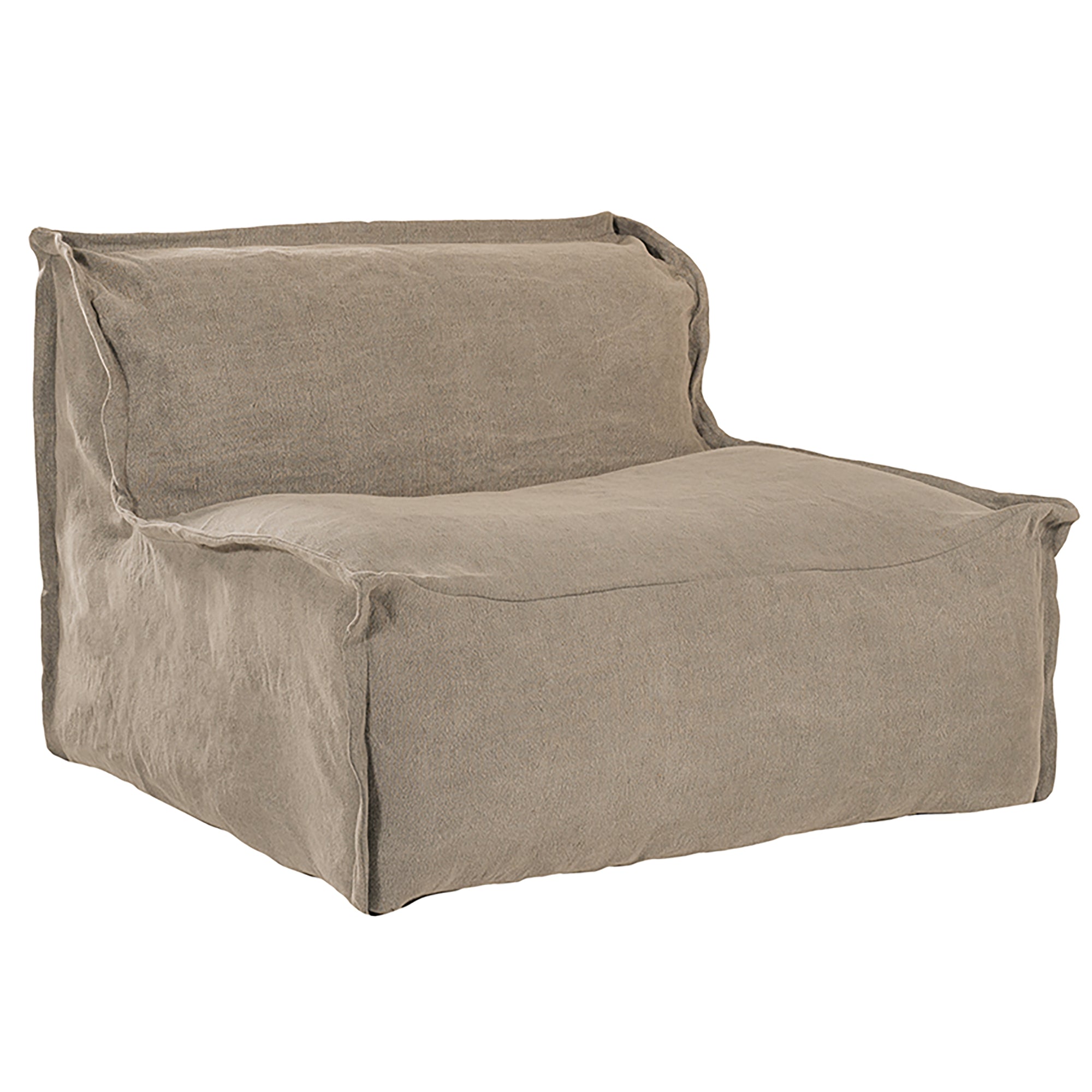 Masekela Sofa | Single Seater Oatmeal Uniqwa Collections